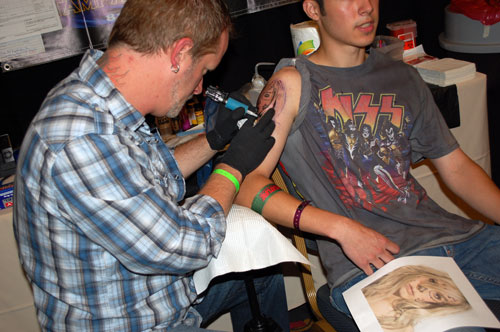 Tattoo Artist at Creation Weekend of Horror 2011