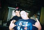 Baron Craze and Myself during the making of GorePhobia