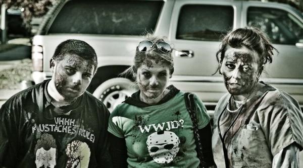 taking the nephew on first zombie walk